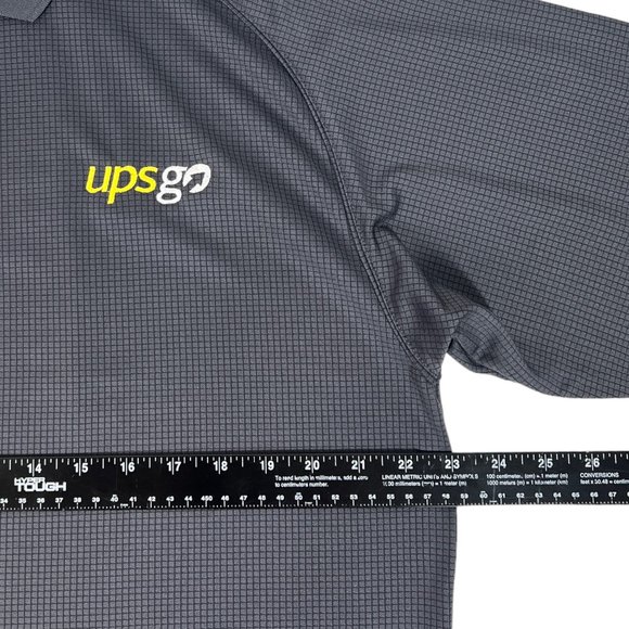 UPS GO Employee Work Activewear Microfiber Uniform Golf Polo Men L - Picture 6 of 10